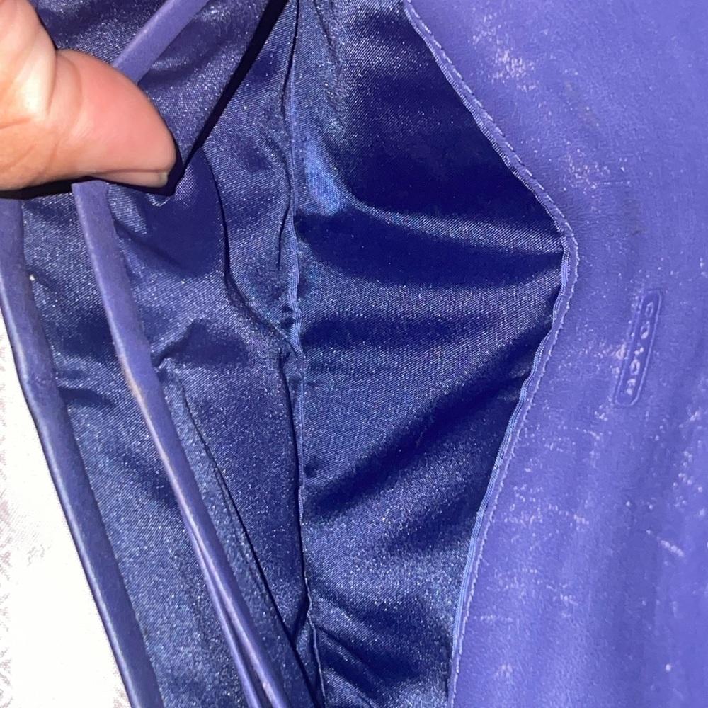 Coach Soft Wallet In Colorblock Mixed Leather Blu… - image 8